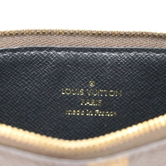 LOUIS VUITTON Trio Monogram Giant Canvas Coin Purse Wallet Key Pouch Brown 1pc - Picture 5 of 5